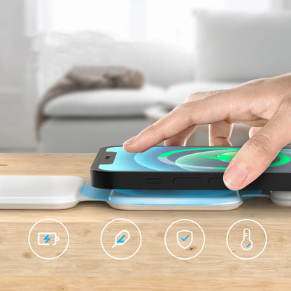 Station de recharge sans fil magnétique pliable 3 en 1