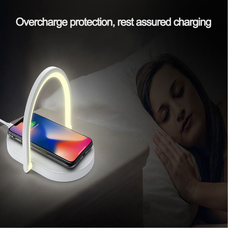 Chargeur sans fil pliable 3 en 1 avec veilleuse LED